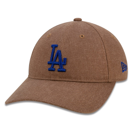Cappello esclusivo New Era - 9TWENTY Strapback MLB Los Angeles Dodgers Edizione Vintage Marrone Tesa Curva