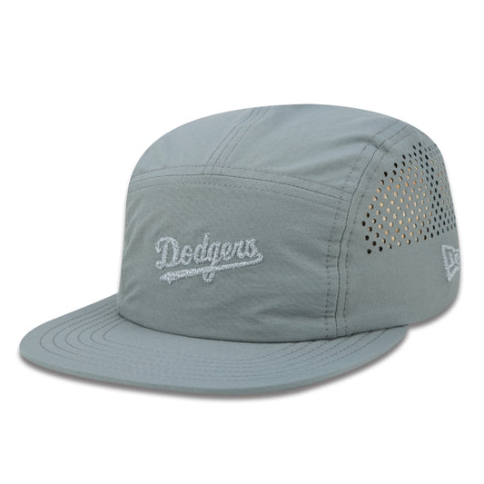 Cappello esclusivo New Era - Los Angeles Dodgers MLB Camper Strapback a tesa piatta Edizione Grigia