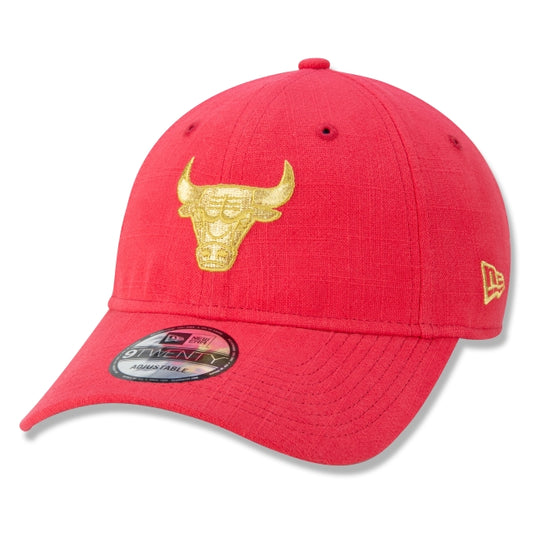Cappello esclusivo New Era - 9TWENTY China Vibes Chicago Bulls Gold Strapback Edizione a tesa curva