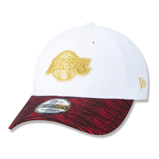 Berretto esclusivo New Era - 9TWENTY Golden Culture Los Angeles Lakers Gold Strapback Edizione a tesa curva