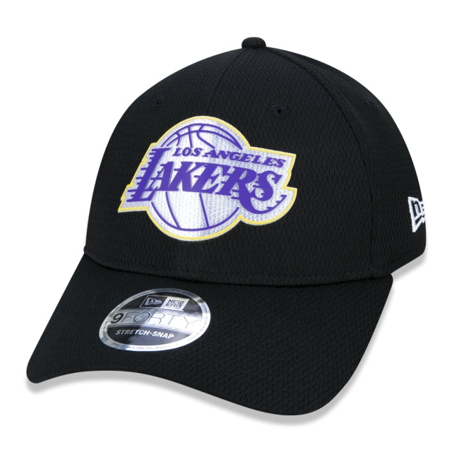 Gorra exclusiva New Era - Gorra 9FORTY Stretch Snap NBA Los Angeles Lakers Back Half Edition