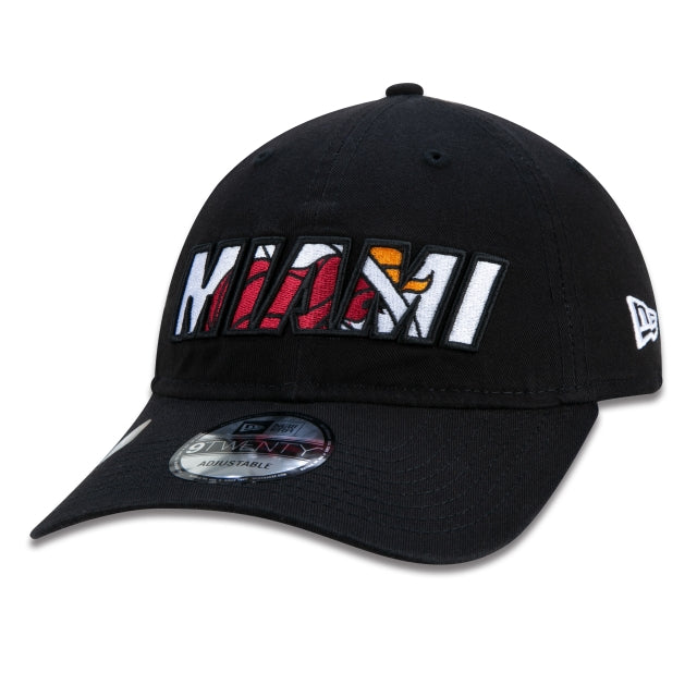 Cappellino esclusivo New Era - 9TWENTY Miami Heat NBA Authentic Draft Series Edizione Nera