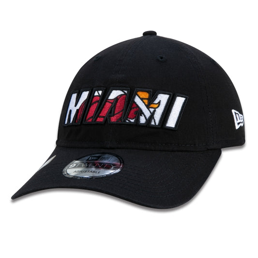 Cappellino esclusivo New Era - 9TWENTY Miami Heat NBA Authentic Draft Series Edizione Nera