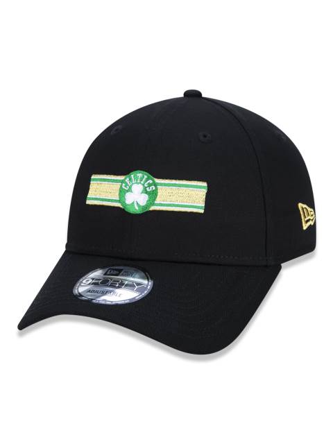 Gorra exclusiva New Era - Gorra 9FORTY NBA Boston Celtics Essentials Stripe Edition