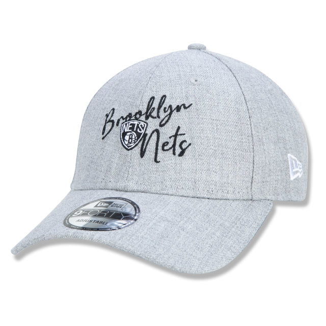 Cappello esclusivo New Era - 9FORTY Snapback a tesa curva Brooklyn Nets Core Signature Logo Edition