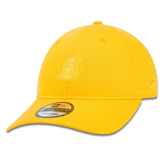 Cappello esclusivo New Era - 9TWENTY Strapback NBA Los Angeles Lakers Edizione classica gialla a tesa curva
