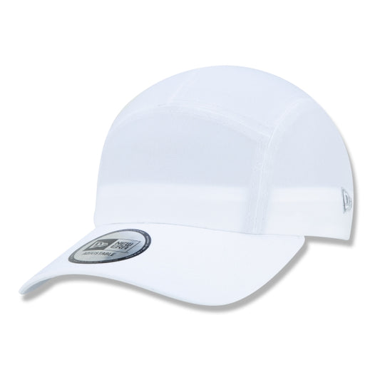 Cappello esclusivo New Era - Edizione Runner Performance a tesa curva bianca