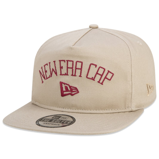 Cappello esclusivo New Era - The Golfer Snapback Classico a tesa piatta Edizione Beige