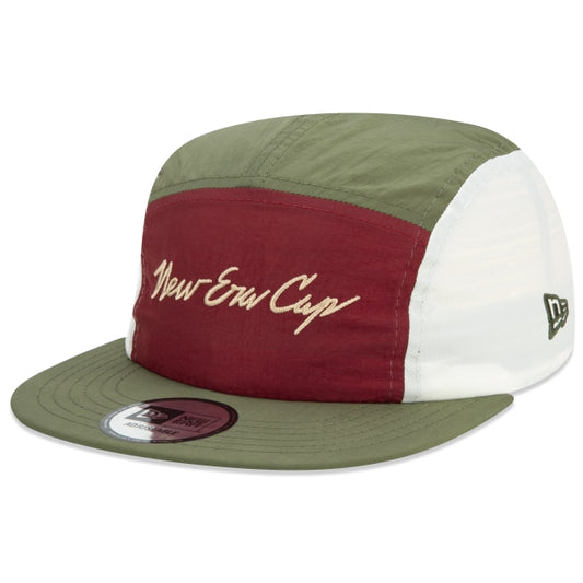 Berretto esclusivo New Era - Edizione classica verde/rossa Camper Strapback a tesa piatta