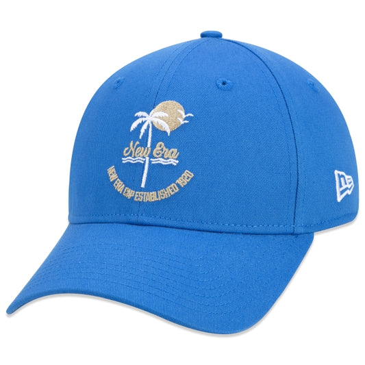 Cappello esclusivo New Era - 9FORTY Snapback Vacation a tesa curva Edizione Blu