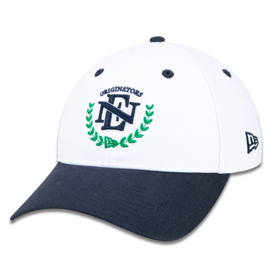 Berretto esclusivo New Era - 9TWENTY Strapback Vintage a tesa curva Edizione bianca