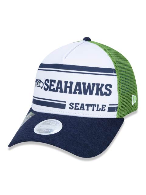 Berretto New Era Exclusive - Berretto da donna 9FORTY regolabile a tesa curva, edizione NFL Seattle Seahawks