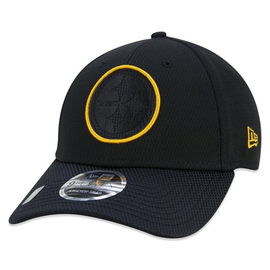 Cappellino esclusivo New Era - 9FORTY Stretch Snap Pittsburgh Steelers Sideline Cold Weather Edizione nera