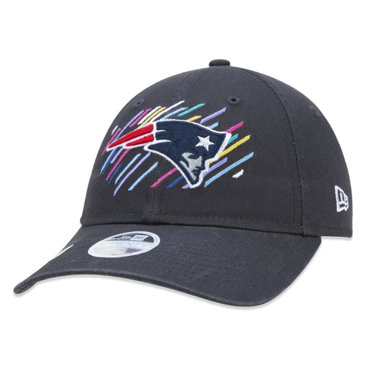 Berretto New Era Exclusive - Donna 9TWENTY New England Patriots Crucial Catch Tesa curva Edizione Nera