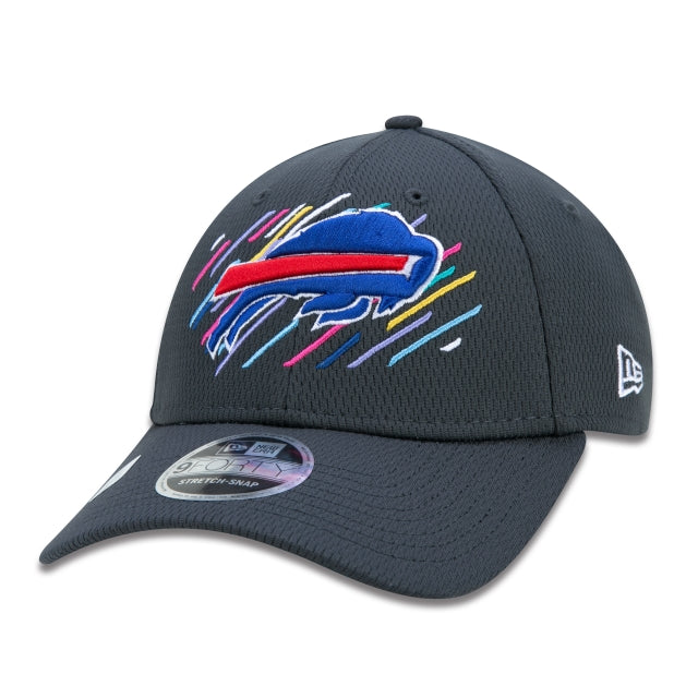 Berretto esclusivo New Era - 9FORTY Stretch Snap Buffalo Bills Crucial Catch Tesa curva Edizione Nera