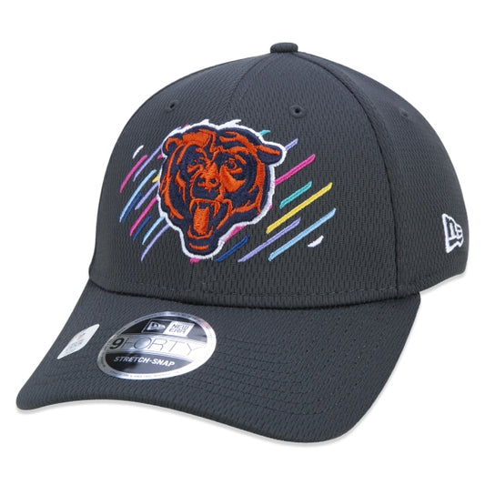 Berretto esclusivo New Era - 9FORTY Stretch Snap Chicago Bears Crucial Catch Tesa curva Edizione nera