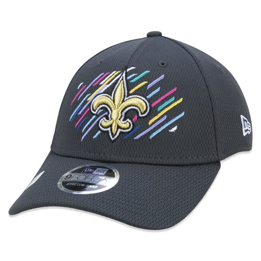 Berretto esclusivo New Era - 9FORTY Stretch Snap New Orleans Saints Crucial Catch Tesa curva Edizione Nera