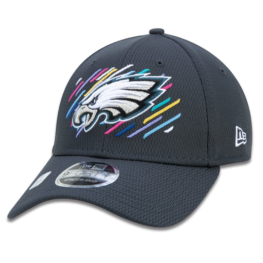 Berretto esclusivo New Era - 9FORTY Stretch Snap Philadelphia Eagles Crucial Catch Tesa curva Edizione Nera