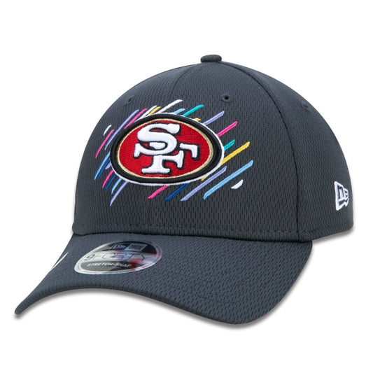 Cappello esclusivo New Era - 9FORTY Stretch Snap San Francisco 49ers Crucial Catch Tesa curva Edizione Nera