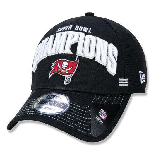 Cappello esclusivo New Era - Edizione ufficiale 9FORTY Tampa Bay Buccaneers Super Bowl LV Champion regolabile Snapback nero