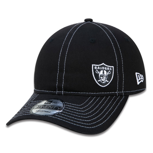 Cappello esclusivo New Era - 9TWENTY Strapback NFL Las Vegas Raiders Core Black Edizione a tesa curva