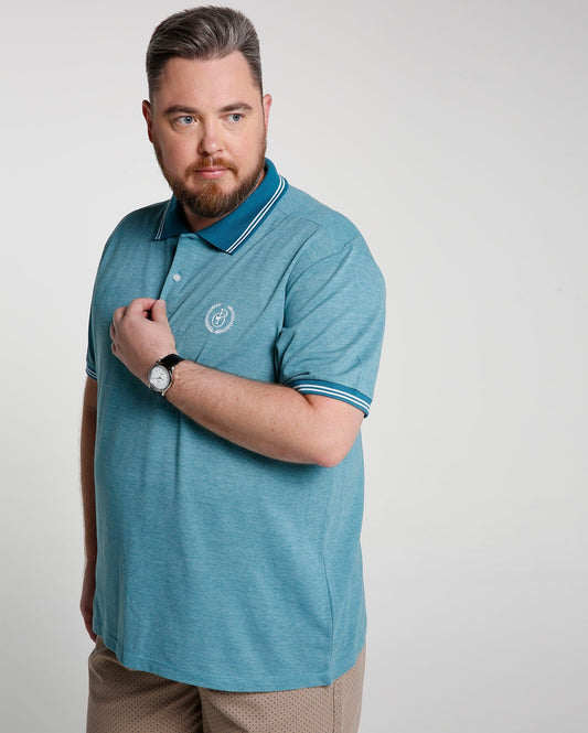 Polo Piquet Plus Size - Grigio