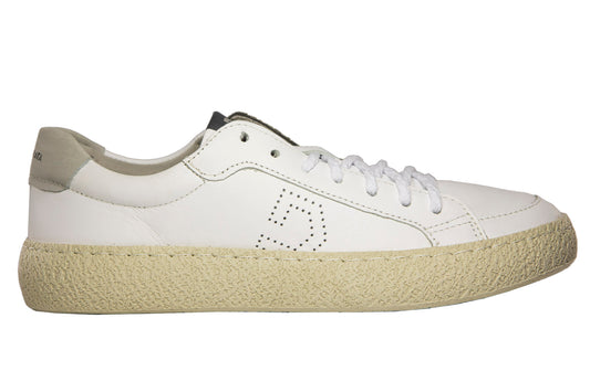 Zapatillas casual vaqueras blancas para hombre
