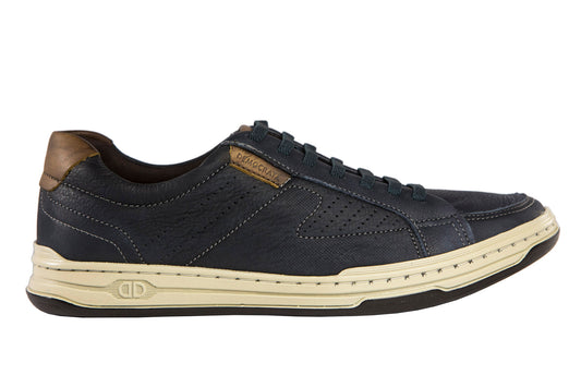 Zapatillas de piel azul marino para hombre de Jay