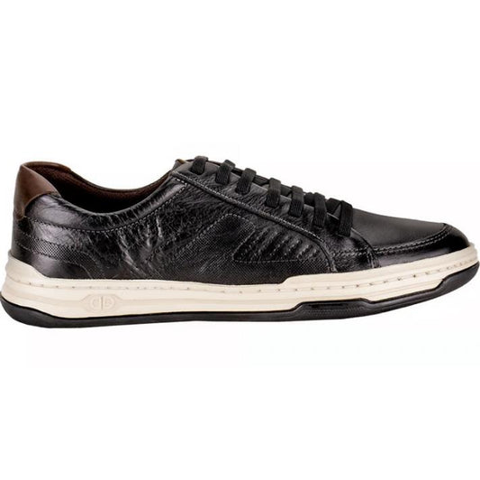 Zapatillas casual de piel negras para hombre de Jay