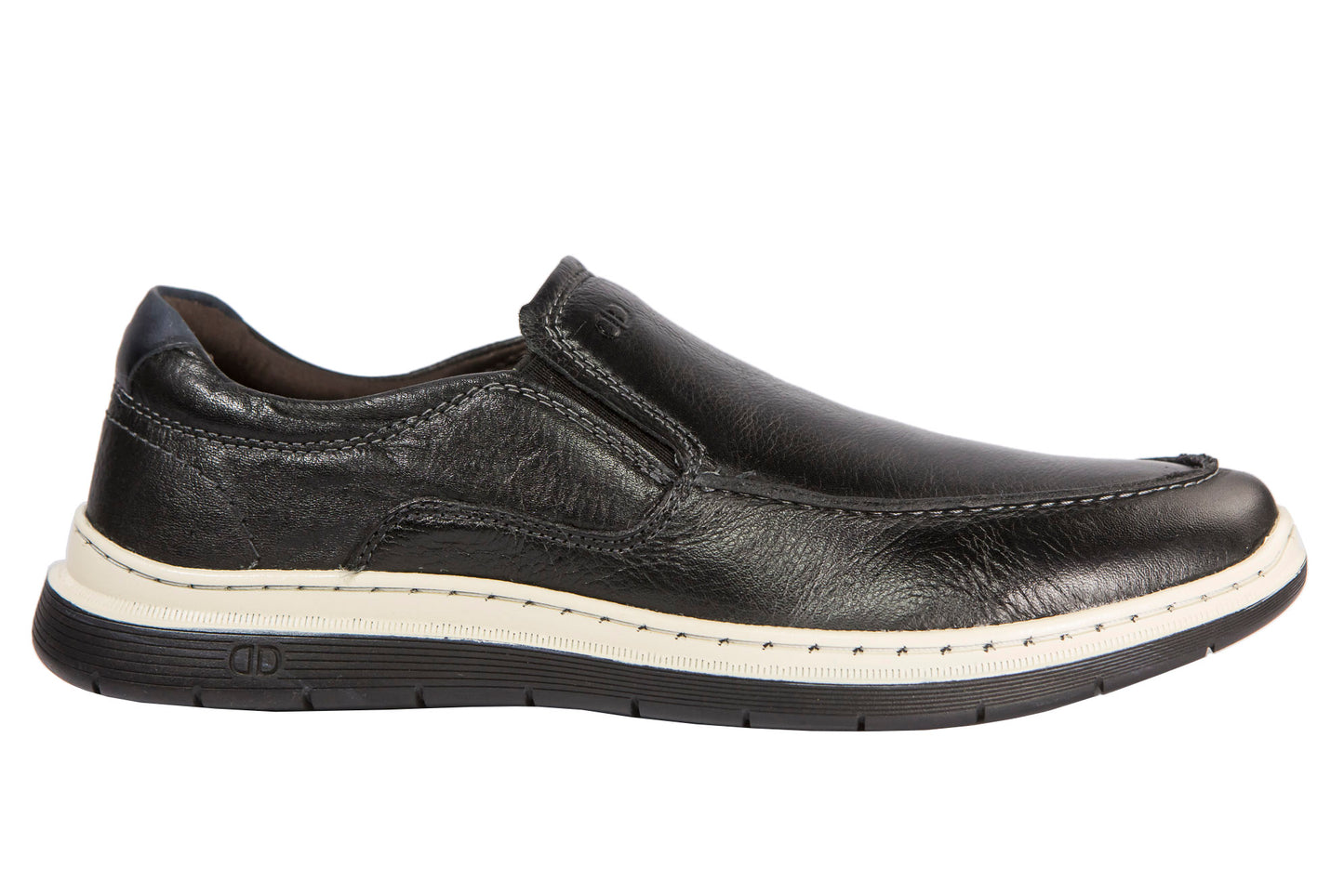 Zapatillas de piel negras para hombre