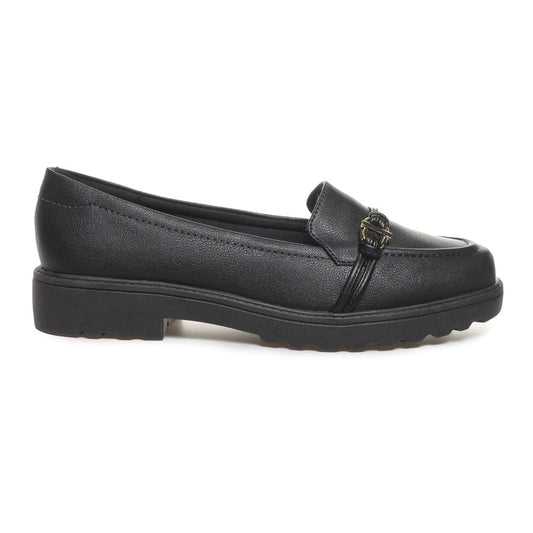 Mocassins básicos pretos para mulheres da Modare