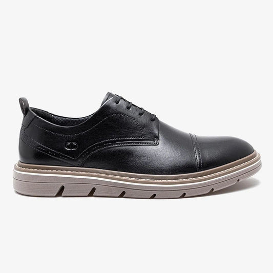 Zapatos de piel negros para hombre - Modelo Jeff