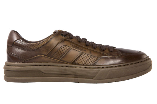 Zapatillas vaqueras anchas Tabaco