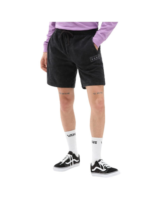Pantaloncini in felpa Vans Easy Wash Uomo Casual Gym Sports - Nero