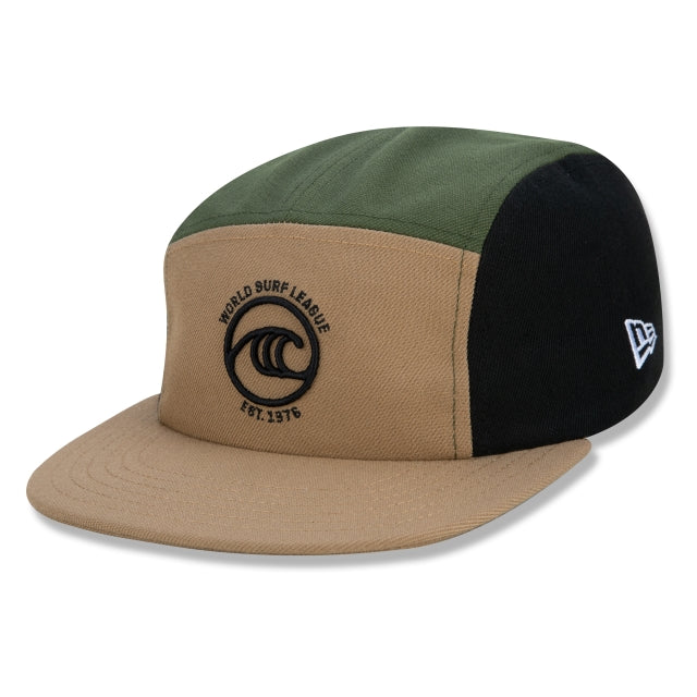 Cappello New Era Exclusive - Cappello ufficiale WSL Surf a tesa piatta Khaki Black Edition