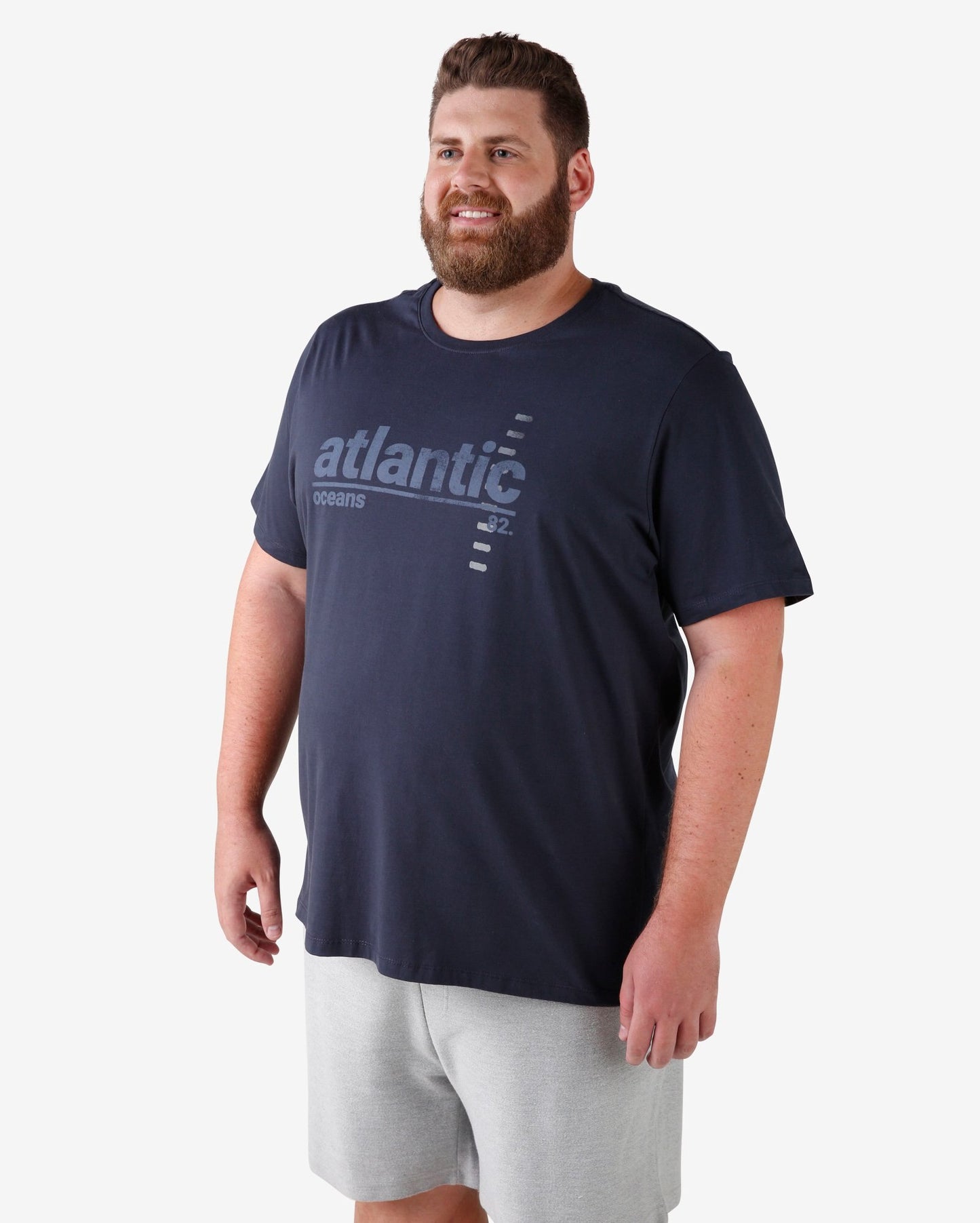 Maglietta Plus Size Atlantic Oceans Allman - Blu navy
