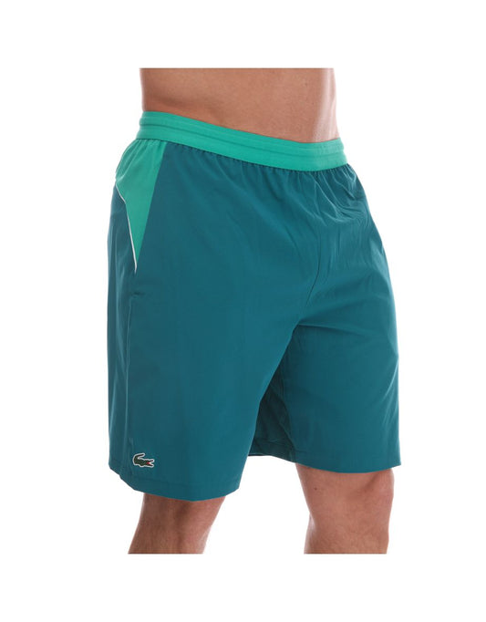 Pantaloncini da tennis da uomo Lacoste Novak Djokovic Verde