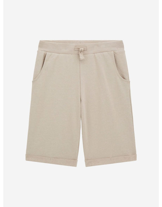 Shorts Active para meninos em bege