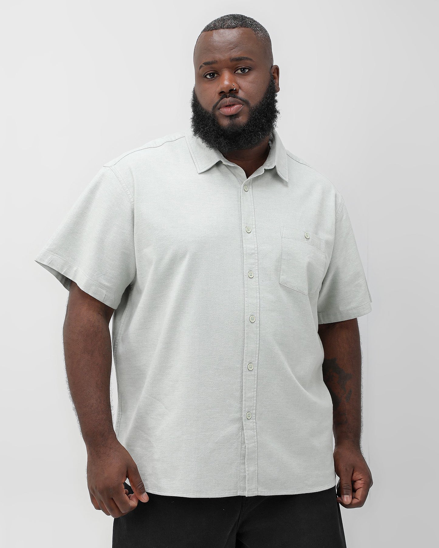 Camisa masculina com botões verde | Original Plus da Riachuelo