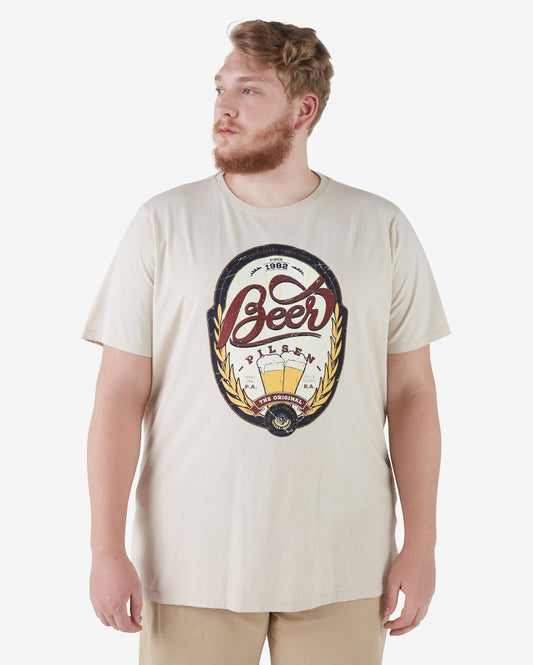 Plus Size Khaki Beer Pilsen Allman T-Shirt