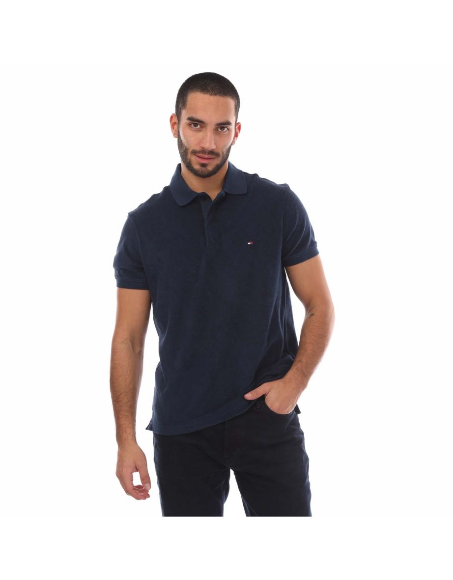 Polo uomo Tommy Hilfiger Micro Toweling Regular-Fit - Blu