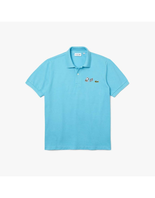 Camisa polo masculina Lacoste x Peanuts Relaxed Fit - Azul