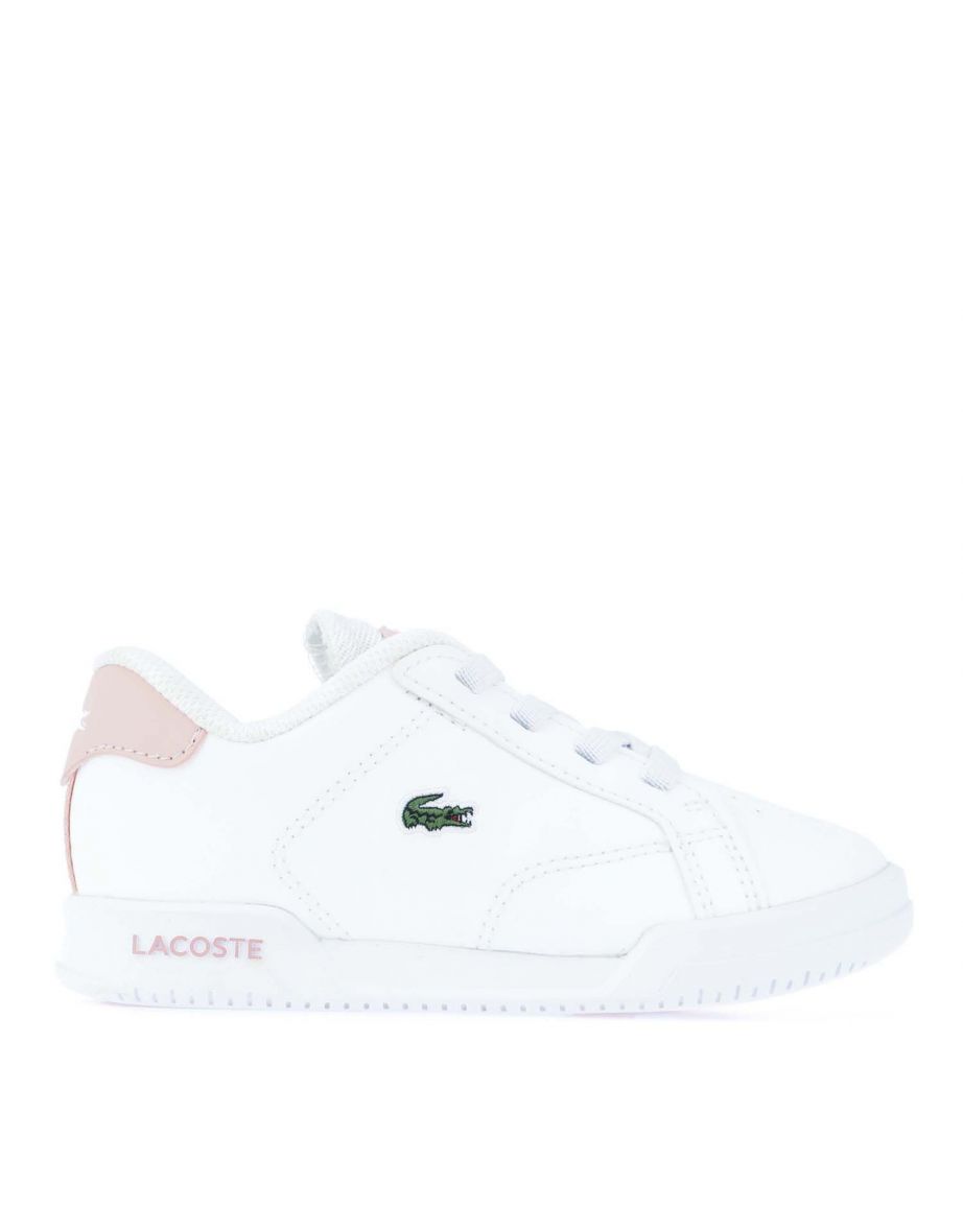 Zapatillas Lacoste Twin Serve de niña en blanco