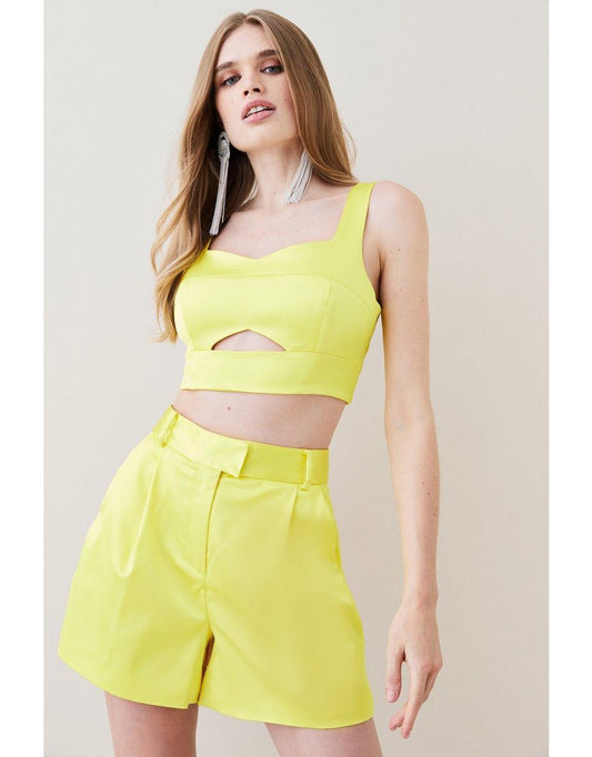 Bralette italiano estruturado de cetim sob medida