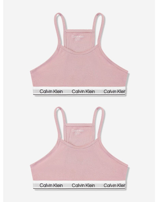 Conjunto Bralette Racerback Calvin Klein Girls' - Rosa