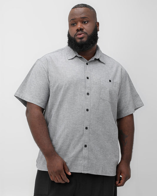 Men's Gray Button-Up Shirt | Original Plus by Riachuelo