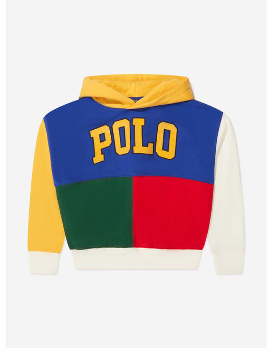 Sudadera con capucha para niña Colorblock Logo