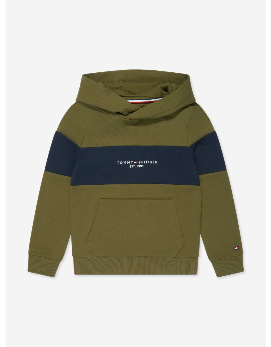 Boys' Essential Colorblock Hoodie in Green