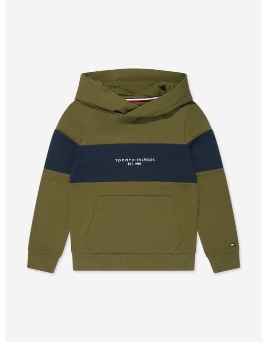 Boys' Essential Colorblock Hoodie in Green