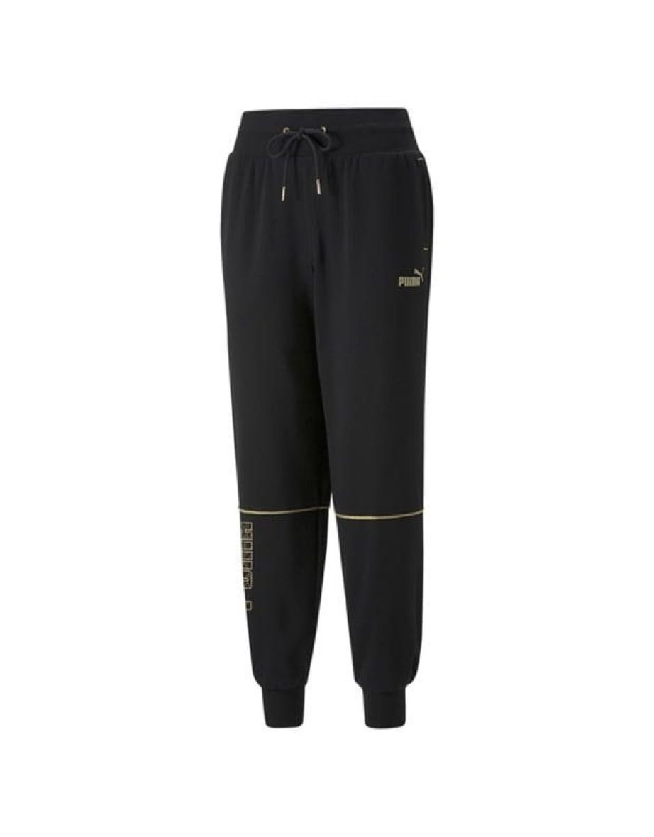 Calça Jogging Puma Deco Glam Feminina em Preto